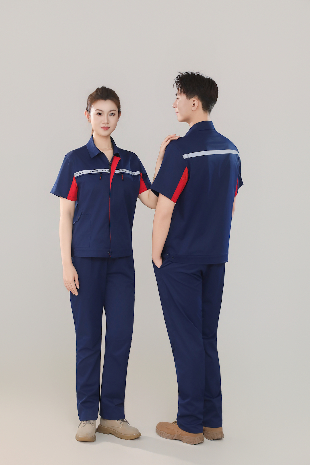 গ্রীষ্মের ছোট হাতা শীর্ষ - গাঢ় নীল