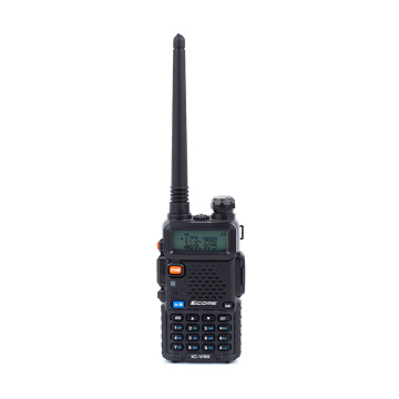 ECOME ET-UV100 TRANSCEIVER RADIO 128 canal Dual Band Band Two Way Radio UHF VHF Ham Handheld FM Amateur Walkie Talkie