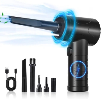 Rechargeable Handheld Car Vacuum Cleaner with Air Duster - 2 in 1 Portable Mini Vacuum
