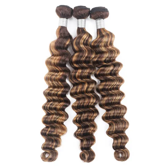 Wholesale Piano Color Ombre Loose Deep Super Quality Double Drawn Human Hair Bundles