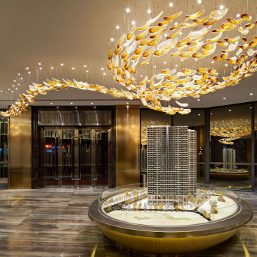 Special-Shaped Kidney Bean Chandelier for Banquet Halls and Luxury Interiors