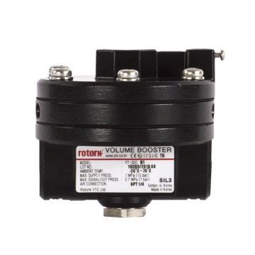 Rotork YTC YT-300 Volume Boosters: Large Flow Capacity, Optimal Sensitivity, and Internal Bypass Control for Enhanced Performance