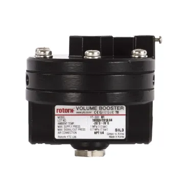 Rotork YTC YT-300 Volume Boosters: Large Flow Capacity, Optimal Sensitivity, and Internal Bypass Control for Enhanced Performance