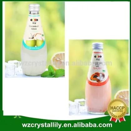 290ml glass bottle coconut water coconut juice drink original taste