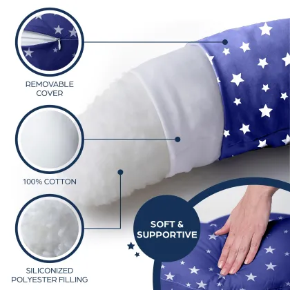 Crescent Shape Maternity Pillow for Pregnancy and Breastfeeding