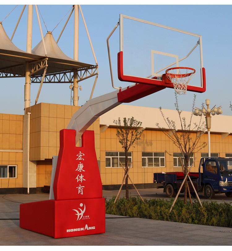 Premium Electric Controlled Folded Basketball Hoop Stand