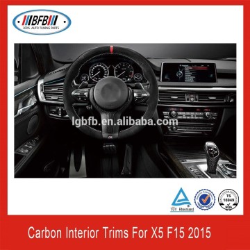 NEW!!!PERFECT FIT FOR BMW X5 F15 CARBON FIBER INTERIOR TRIMS 2015