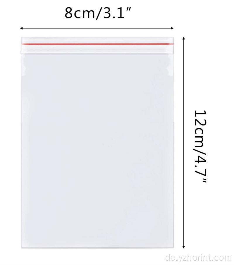 3x4 Zoll kleine wiederverschließbare Poly -Speicherbeutel