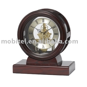 Wooden Pendulum Table Clock (M-3P15)
