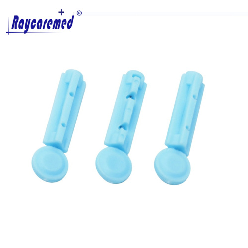 Lancet de sangue descartável RM06-007 com alça de plástico