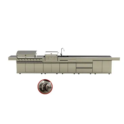 Modern Kitchen Cabinets Grill Rotisserie Gas Barbeque Charcoal Grill with Basket for Family