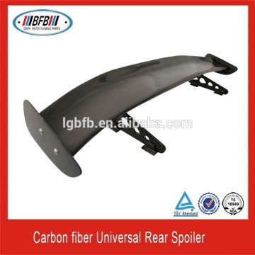 UNIVERSAL 57" 3D CARBON FIBER CF REAR GT TRUNK SPOILER WING ADJUSTABLE DECK