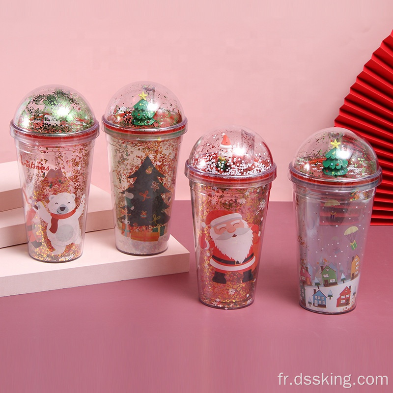 Microlandscape Plastic Cup Creative Glitter Summer Ice Cup