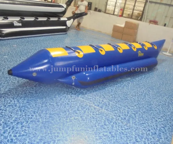 LOGO print Banana Boat 6 persons made by best PVC/Rubber water sports inflatable flyfish boat