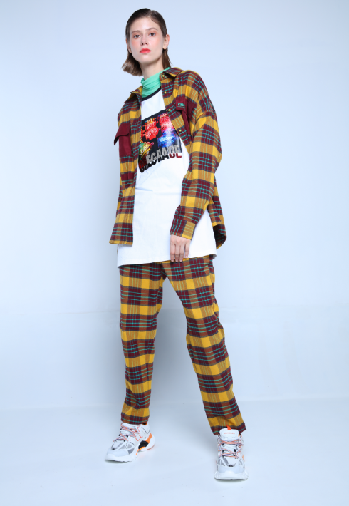 STRAIGHT LEG TROUSERS