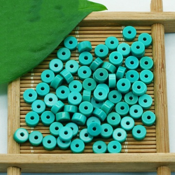 Natural Turquoise Spacer Round Gemstone With Hole Wholesale