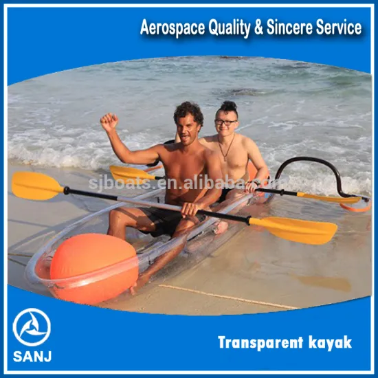 Chinese original PC material clear boat transparent kayak with good price