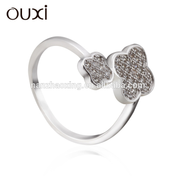 Y70034 OUXI 2015 hot sale infinity design diamond value 925 silver ring