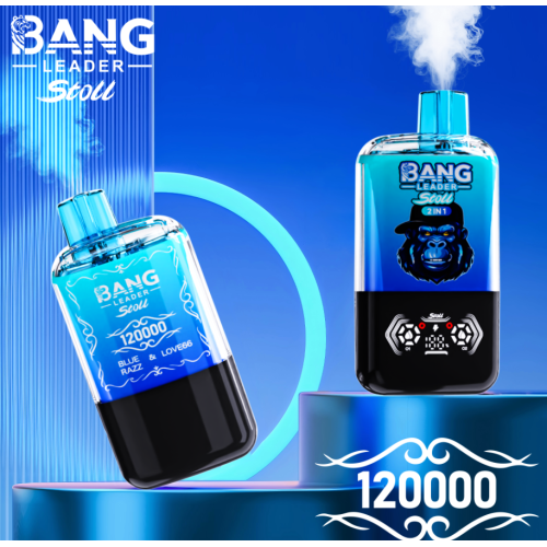 Bang Leader 120000 Puffs dùng một lần 2 trong 1 Tây Ban Nha Phổ biến