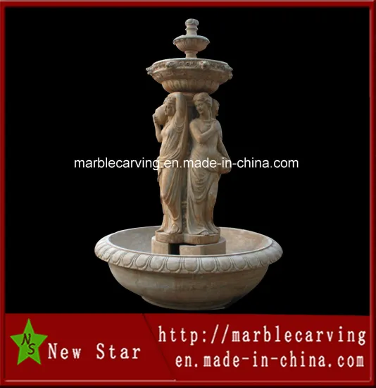 Feature Stone Carving Water Fountain for Garden Decoration