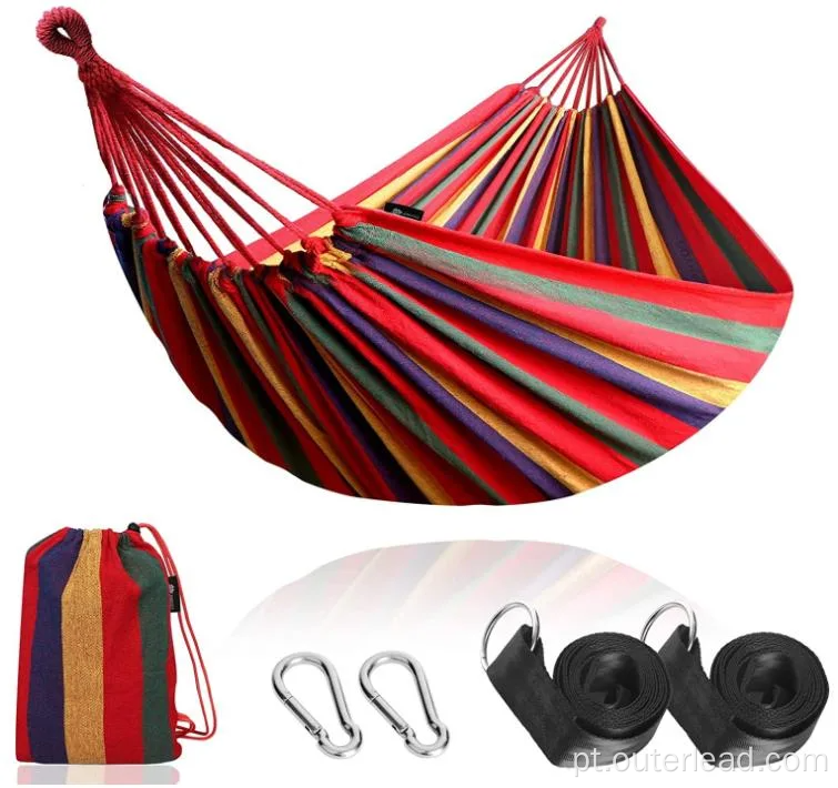 Hammock Chair portátil Cotton Canvas de rede de giro ao ar livre