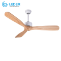 Ventiladores de techo eléctricos de madera LEDER