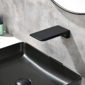 Matte Black Wall Mount Waterfall Faucet Spout