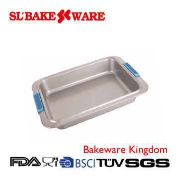 Roaster Pan with Silicone Handle Carbon Steel Nonstick Bakeware (SL-Bakeware)