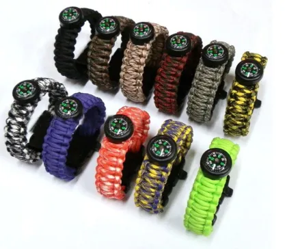 New Fashion Jewelry Bracelet, Crystal Charm Hemp Braided Bracelet, Bracelet Jewelry Paracord