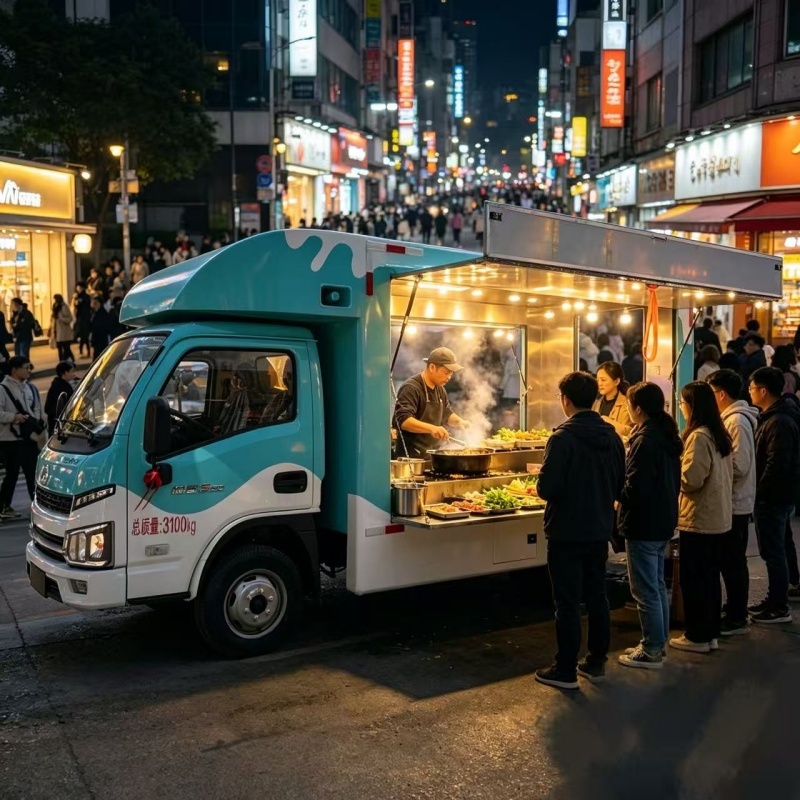 Waffle food mobile food truck