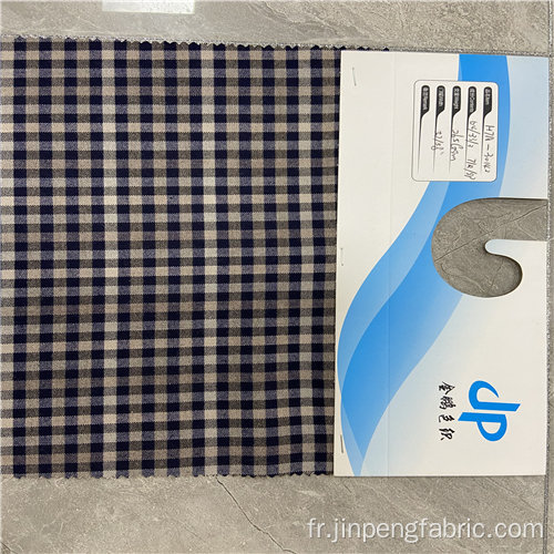 T / R / Spandex Tissu tissé tissé teint de fil