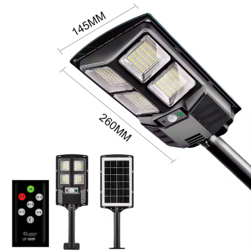 High-Brightness US-made 100W LED Solar Floodlight Panel with IP65 Rating, Remote Control & Waterproof Design for Outdoor Street Lighting