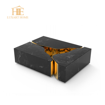 Modern Natural Marble Coffee Table Sets for Living Room