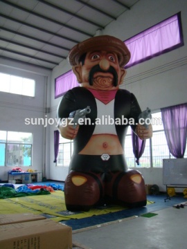 Giant advertising inflatable west cowboy cartoon for sale