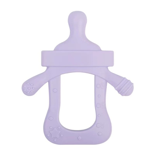 Milk Bottle Design Toy Pacificier Clip Silicone Teether