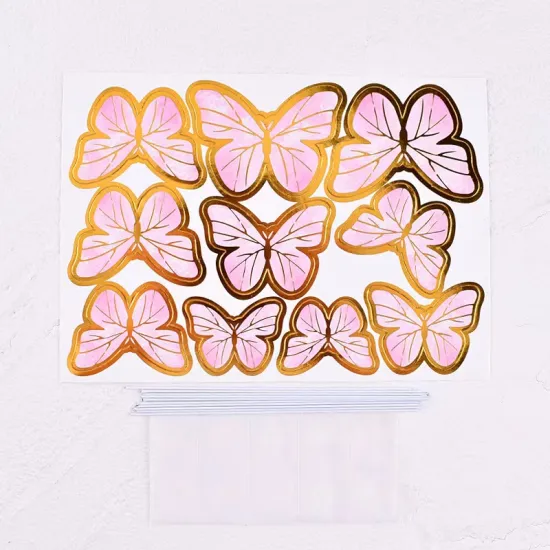 DIY Acrylic Butterfly Cake Topper for Colorful Birthday Party Decor