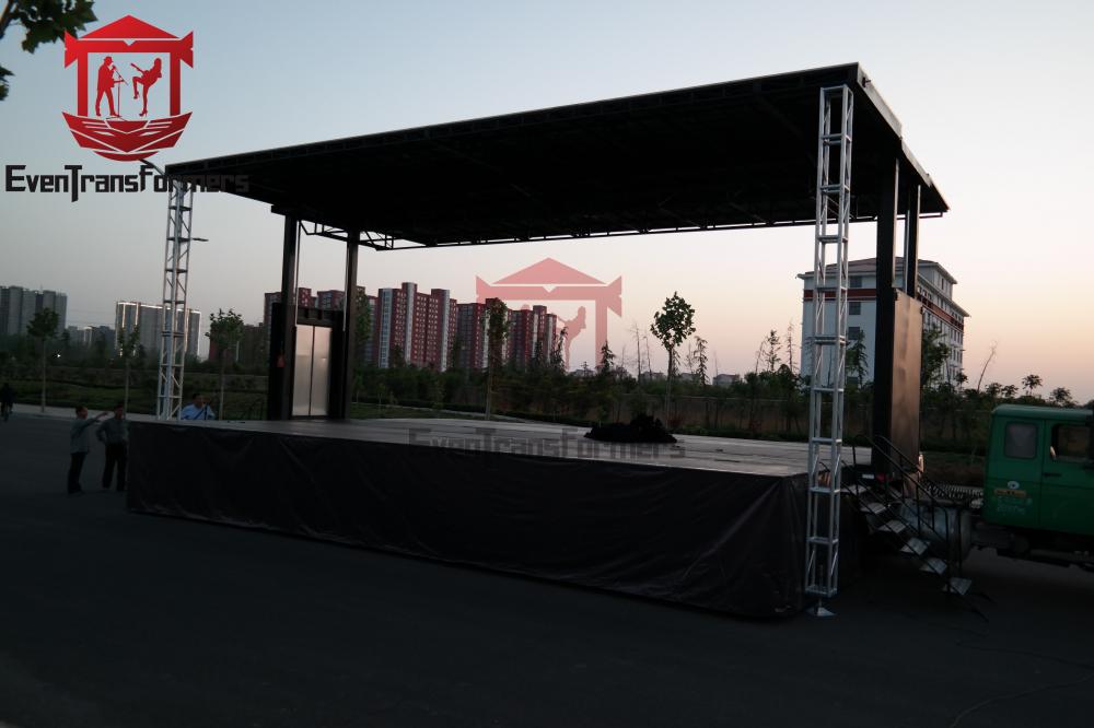 10x8.7x6.3m draagbare trailerconcerten