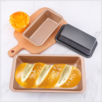 Gold and Black Non-Stick Baking Pan Set for Loaf Cakes - 2pcs