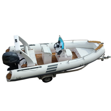RHIB 17.4ft/5.3m Fiberglass Fishing Boat - Luxury Yacht Cabin Cruiser for Sale