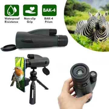 High Power Zoom Monocular 10-30X50 Telescope with Phone Holder Tripod - Ideal Gift for Bird Watching Enthusiasts
