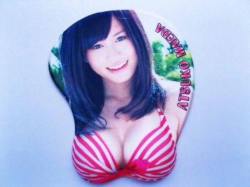 Sexy Japanese Girl Breast Mouse Pad