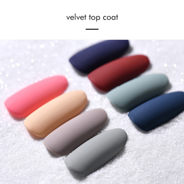 Transparent UV LED Gel No-Wipe Shine Top Coat - Matte Velvet Finish