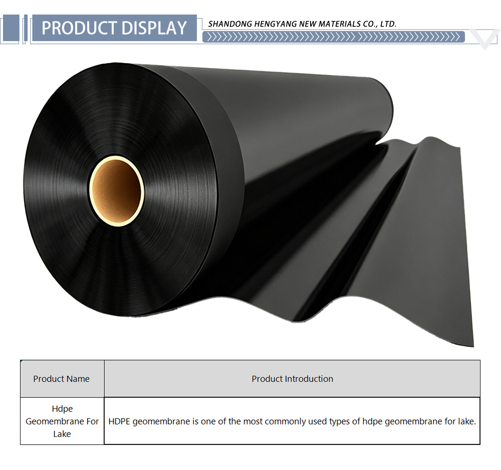 Hdpe Geomembrane For Lake 31-X