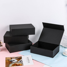 Magnetic Foldable Black Box Packaging for Gift