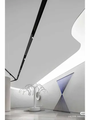 Seamless sound absorbing ceiling wall