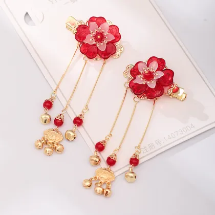 Antique Hanfu Tassel Hair Combs and Clips