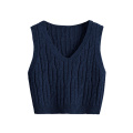 Women's Cable Knit Crop Sweater