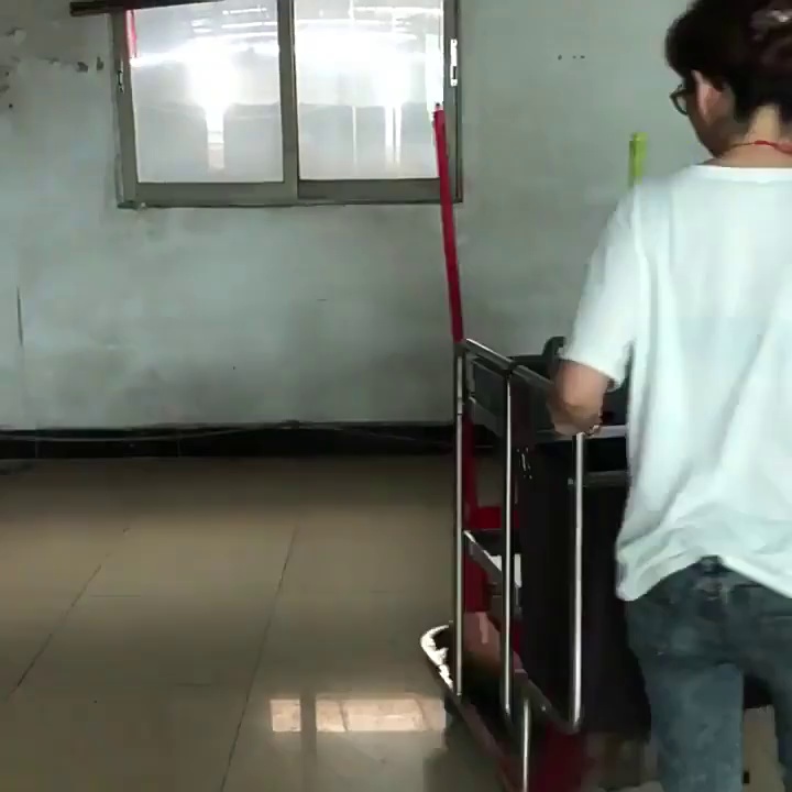 Multi-functional Office Cleaning Cart with Door Lid Lock