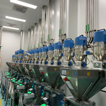 Sistema automático de alimentación de material plástico de alta eficiencia
