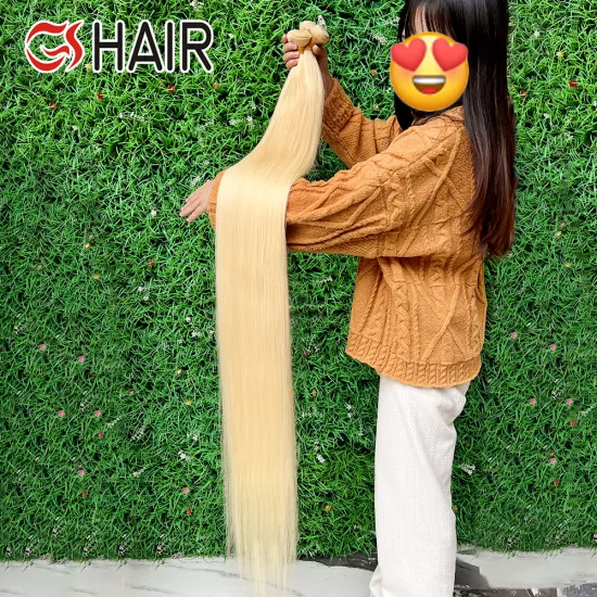 613 Blonde Brazilian Virgin Hair 50 Inch Raw Human Hair Extension Bundle